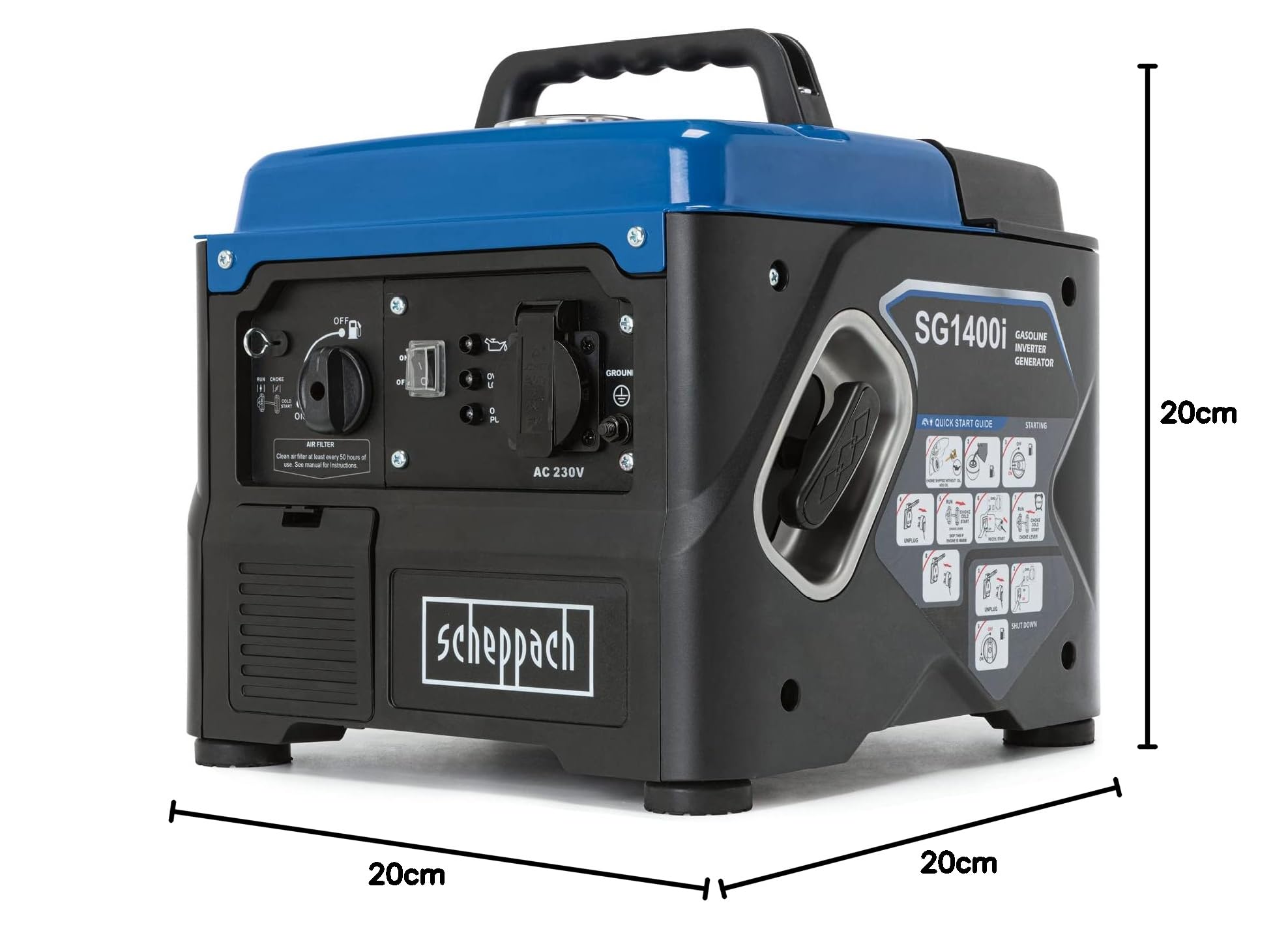 Scheppach ST Series SG1400i générateur inverter essence 800 W