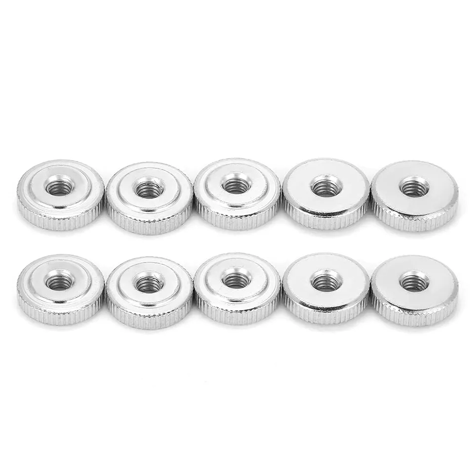 Omabeta Fasteners, Screws & Springs écrou moleté acier carbone M6 10 pièces