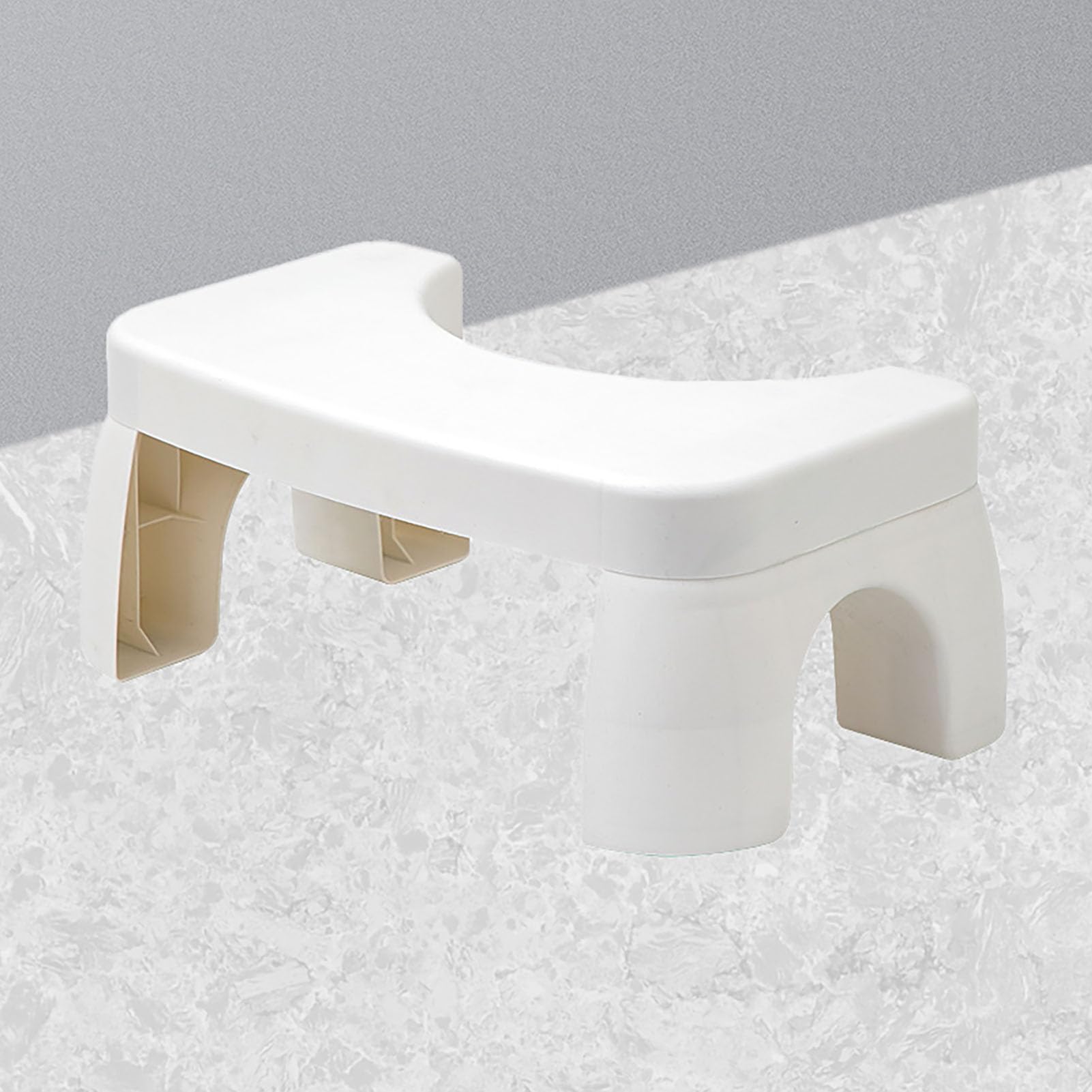 Omabeta Home Décor & Bathroom Décor tabouret de toilette blanc 1 pièce antidérapant