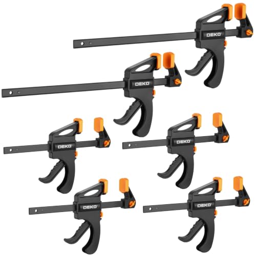 DEKOPRO TOOL KIT lot de 6 serre-joints F à libération rapide pour bois