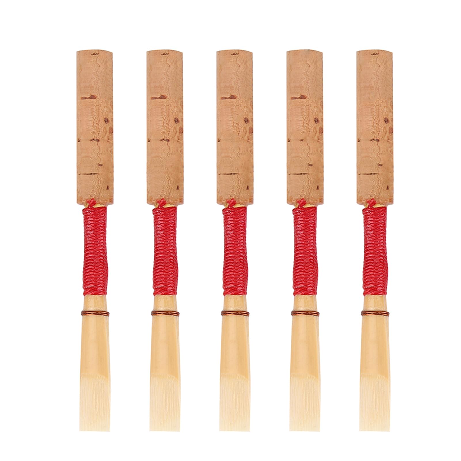 Omabeta Toys & Games anches de hautbois force moyenne lot de 5 en bambou