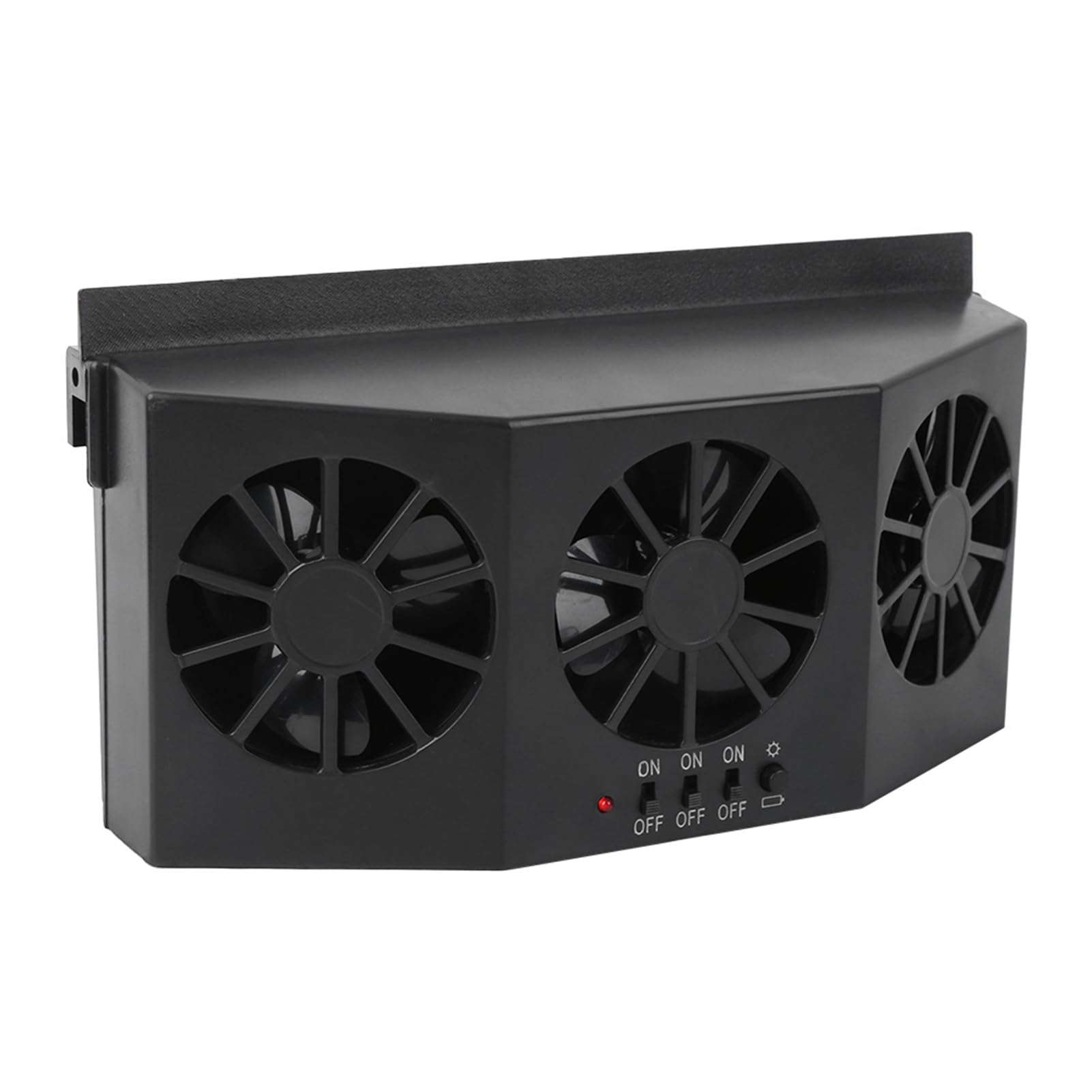Omabeta Automotive Accessories Ventilateur de voiture solaire 3 ventilateurs