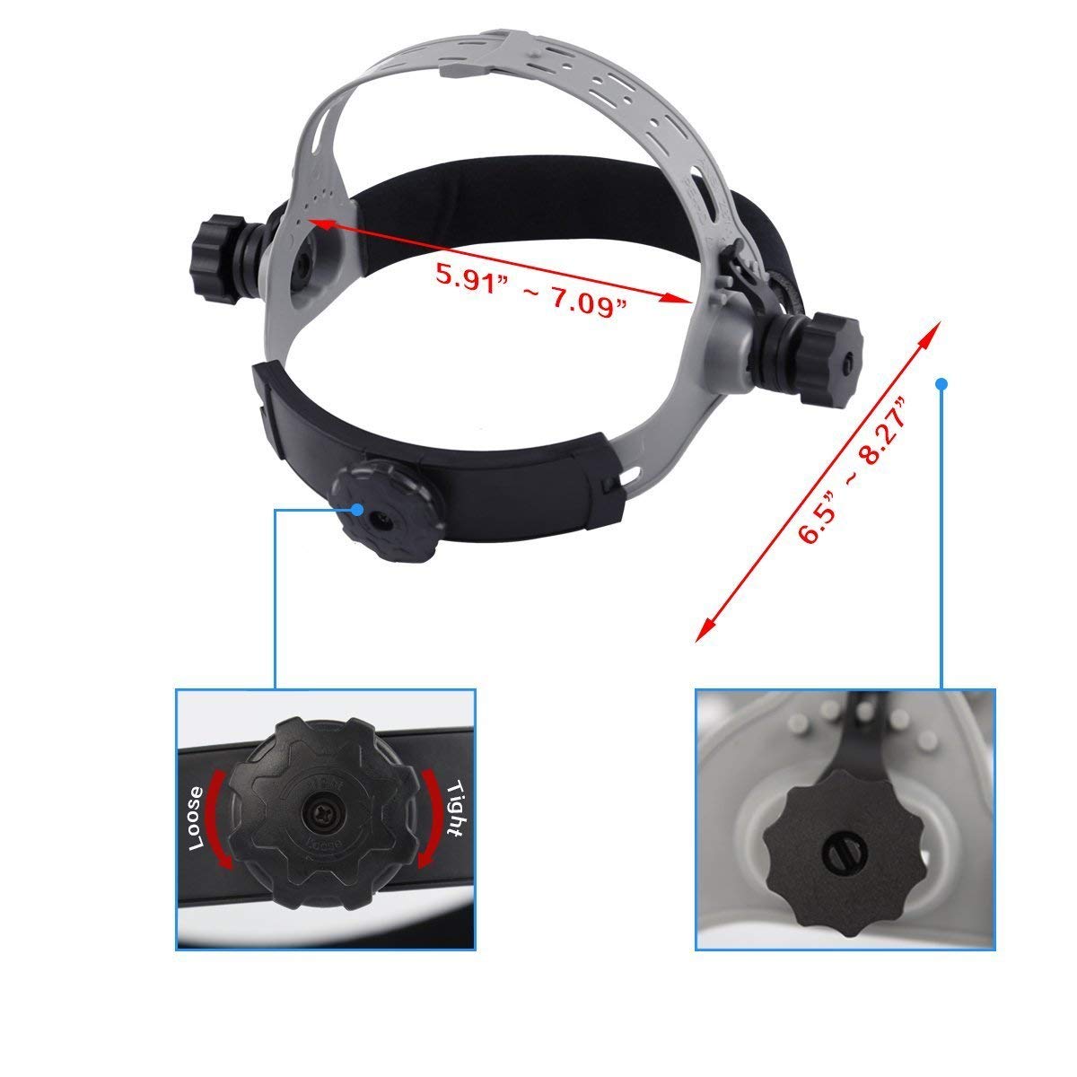 DEKOPRO WELDING HELMET masque de soudure automatique Mode Crâne rouge solaire