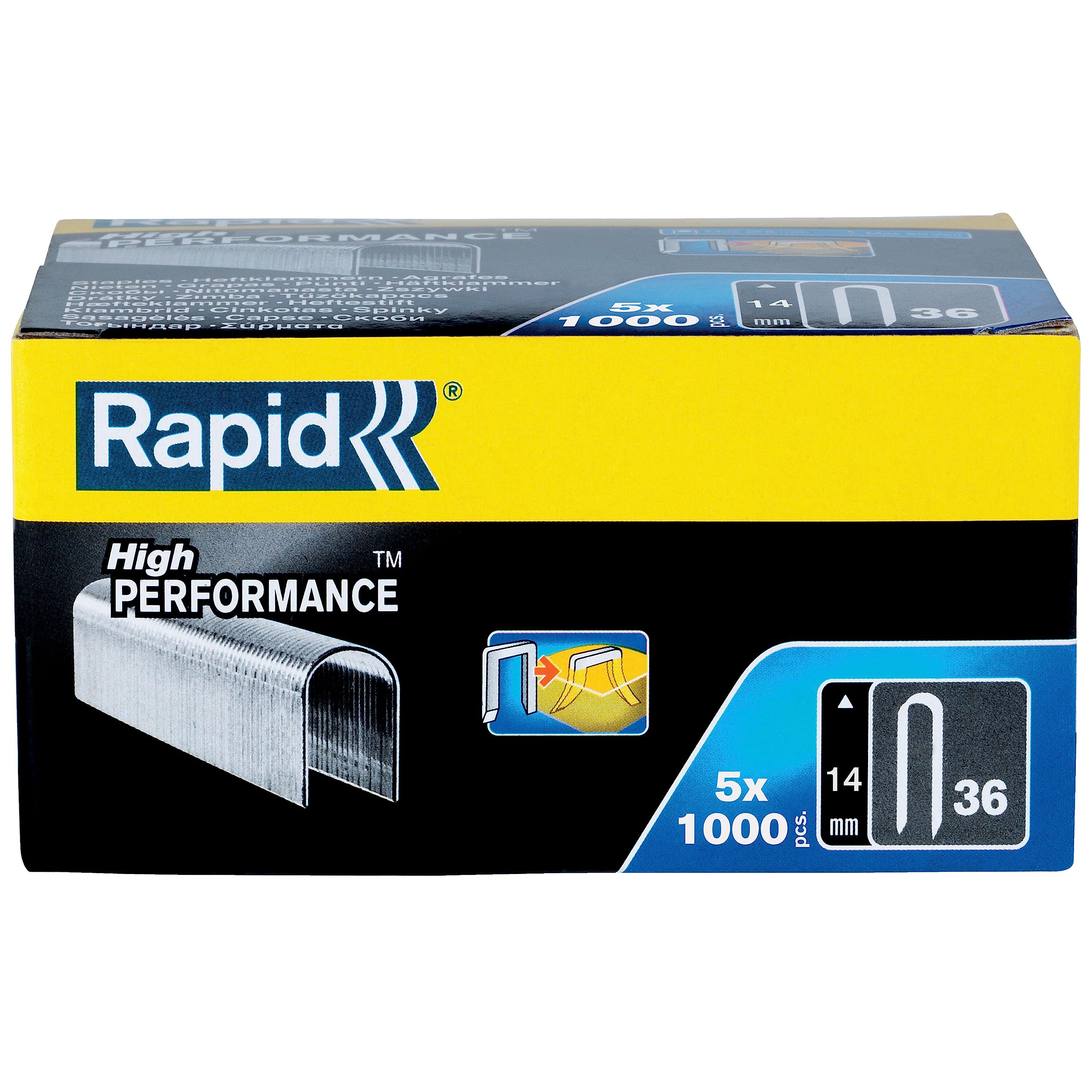 Rapid’os 16 Agrafage n°36 agrafes pour câbles 14 mm 5000 acier galvanisé