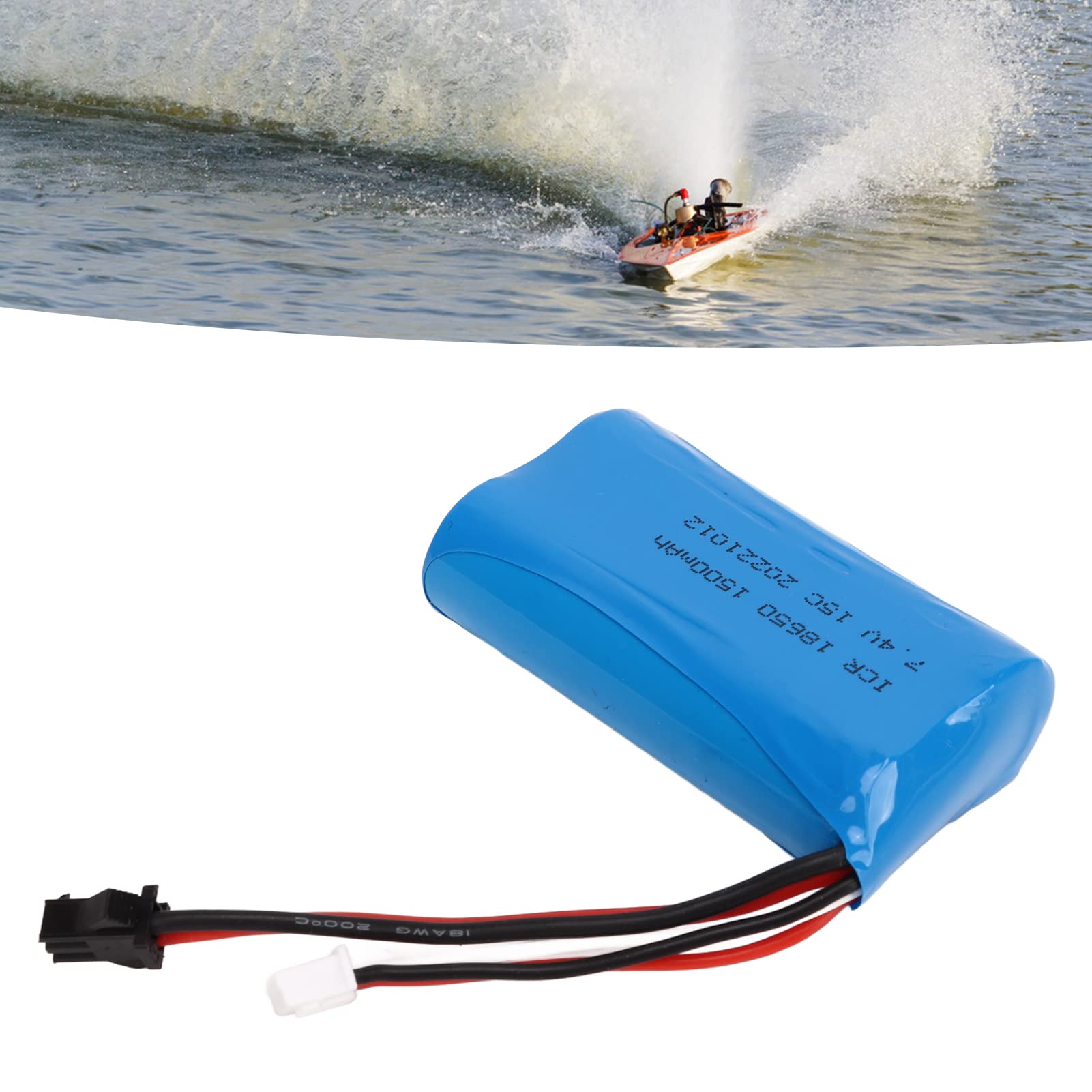 Omabeta Toys & Games batterie LiPo 7,4 V 1500 mAh SM pour RC