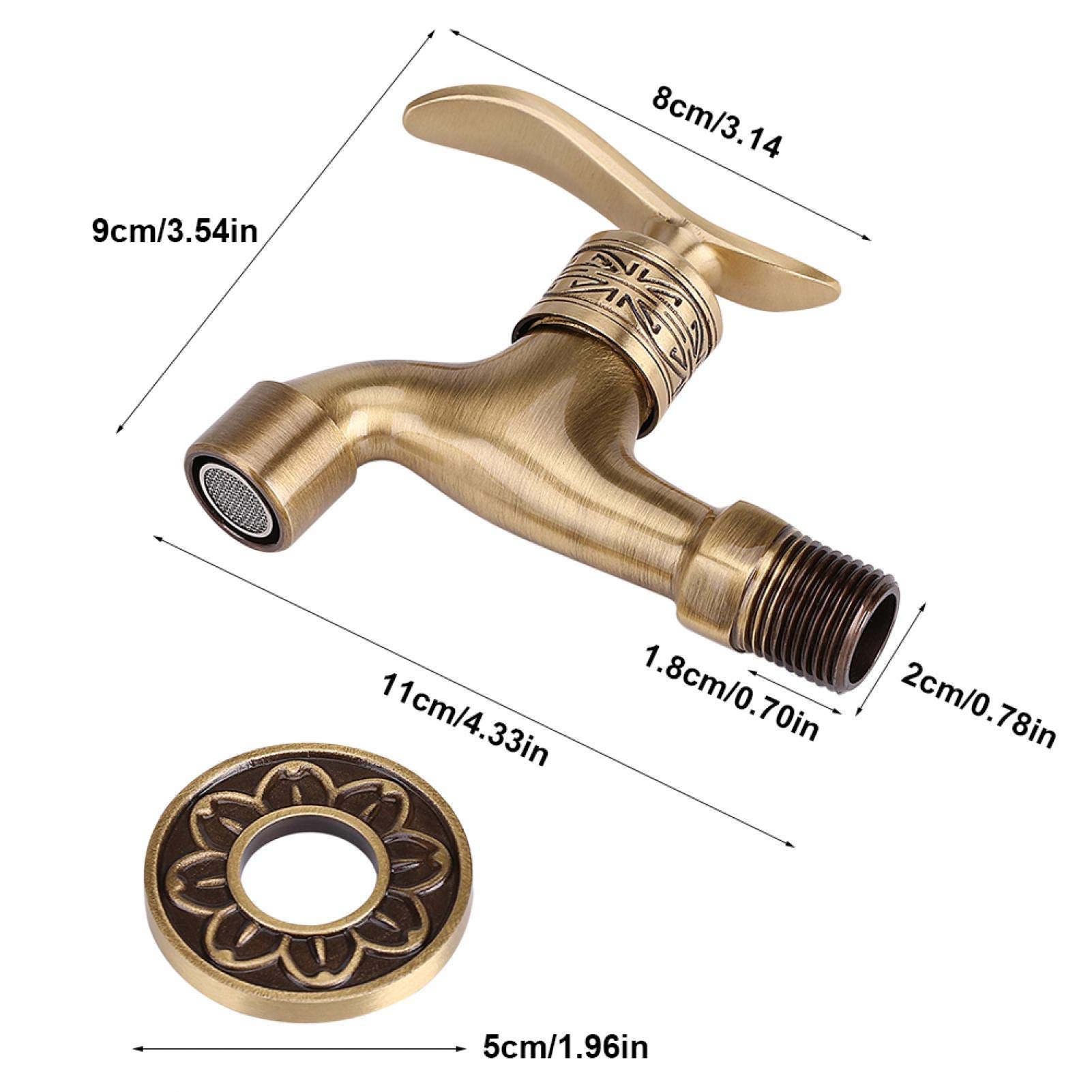 Omabeta Home Décor & Bathroom Décor robinet pour machine à laver en laiton G1/2