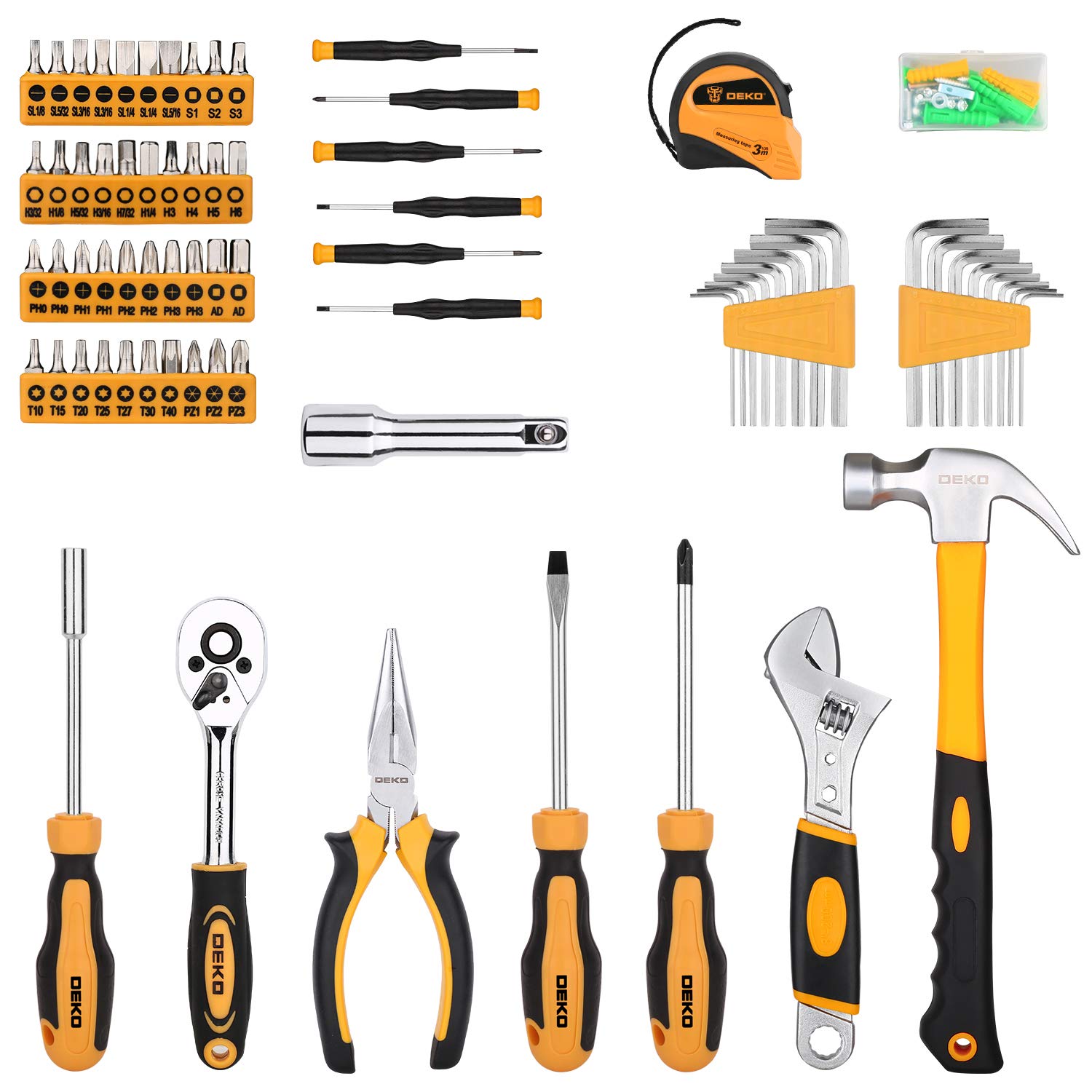 DEKOPRO TOOL KIT kit d’outils 158 pièces en mallette