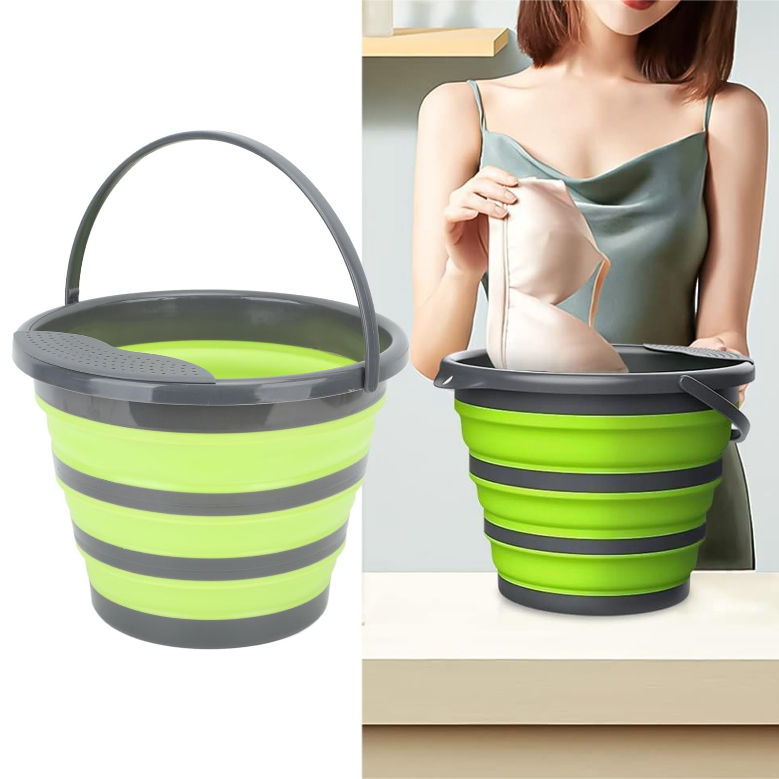 Omabeta Cleaning & Laundry Appliances Mini machine à laver 10 L pliable USB arrêt automatique