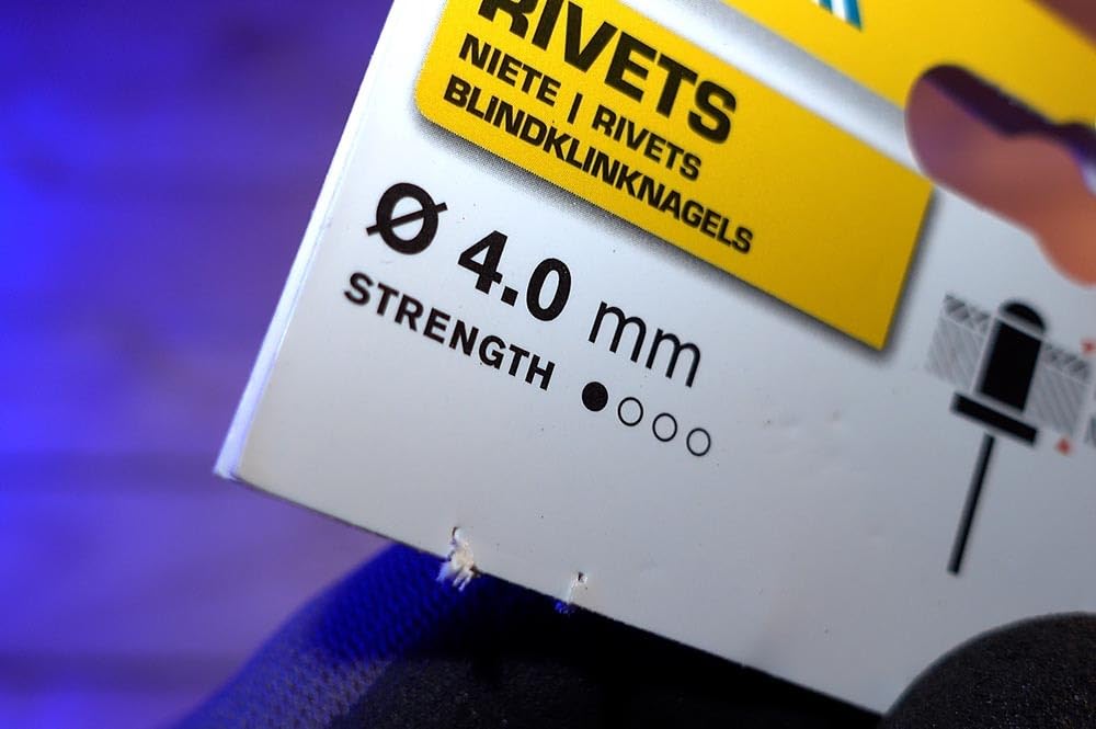 Rapid’os 16 Rivetage rivets standard Ø4 × 12 mm aluminium 100 pièces
