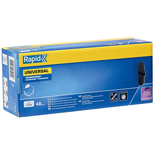 Rapid’os 16 Collage bâtons de colle universelle 12 mm, 48 pièces transparents