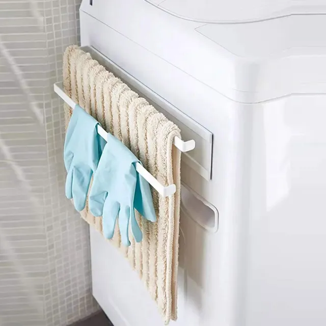Omabeta Home Décor & Bathroom Décor porte-serviettes magnétique double blanc 40 cm