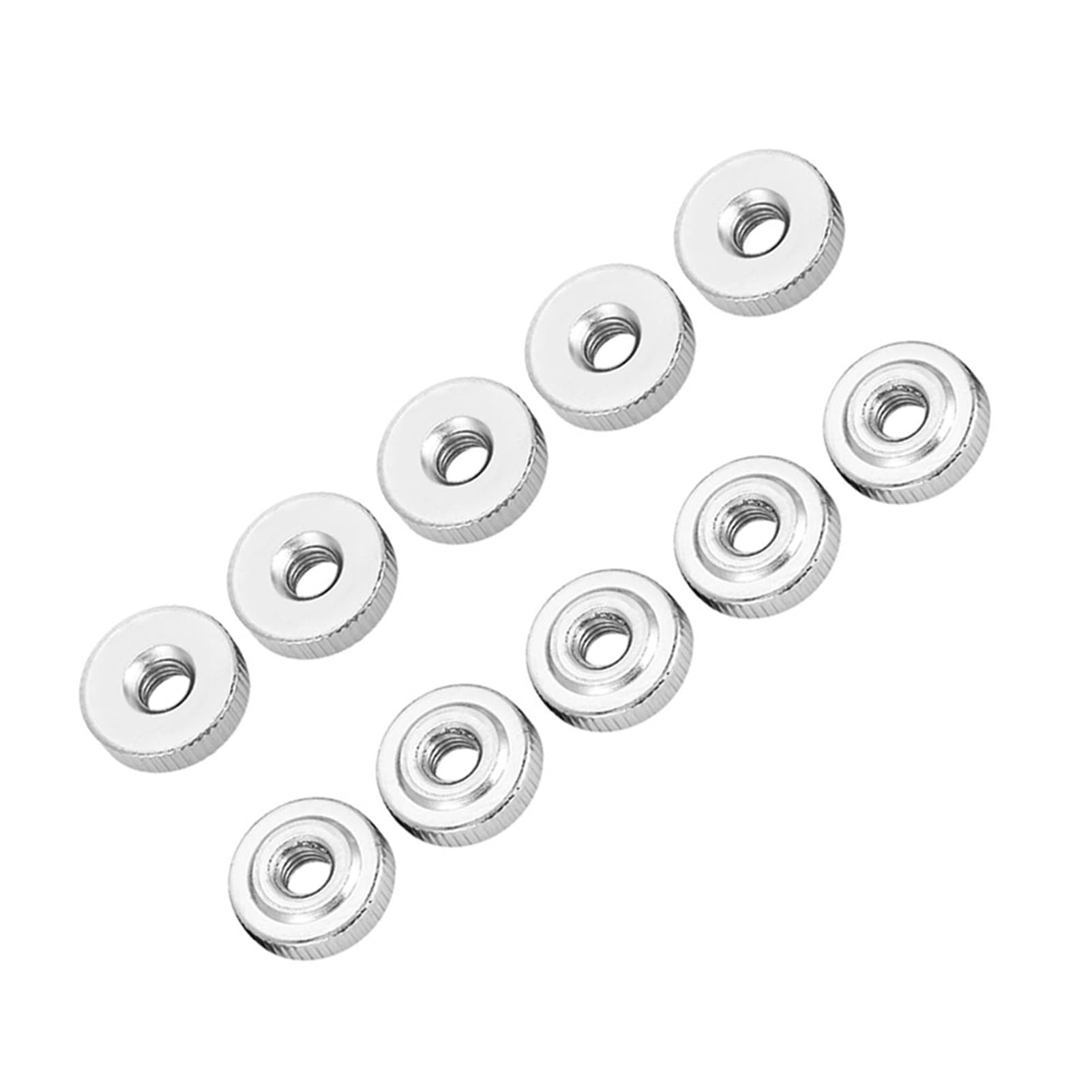Omabeta Fasteners, Screws & Springs écrous moletés M4 10 pièces acier carbone