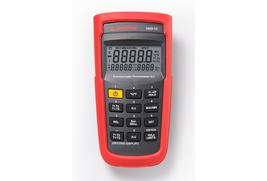 Amprobe HVAC Tools TMD-53 thermomètre à thermocouple K/J double entrée