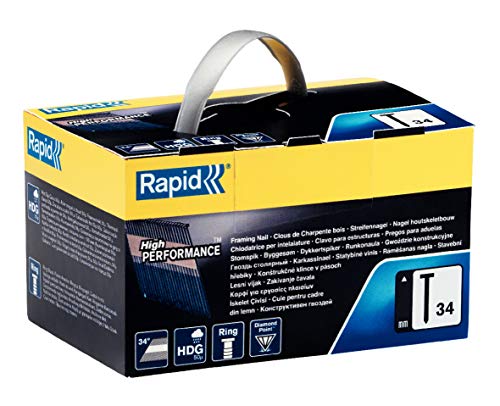 Rapid Clouage 34-D/63 mm clous inclinés 34° annelés 3000 pièces