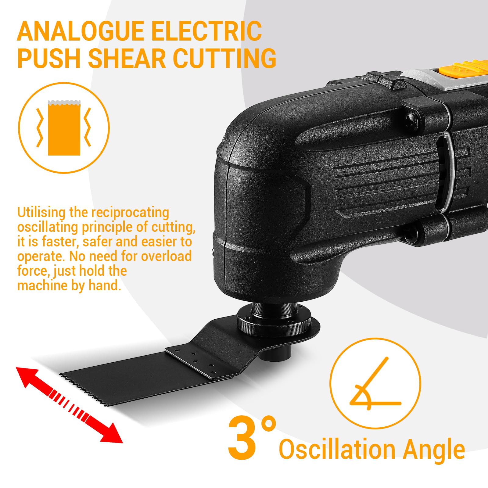 DEKOPRO POWER TOOLS outil multifonction oscillant 300 W filaire