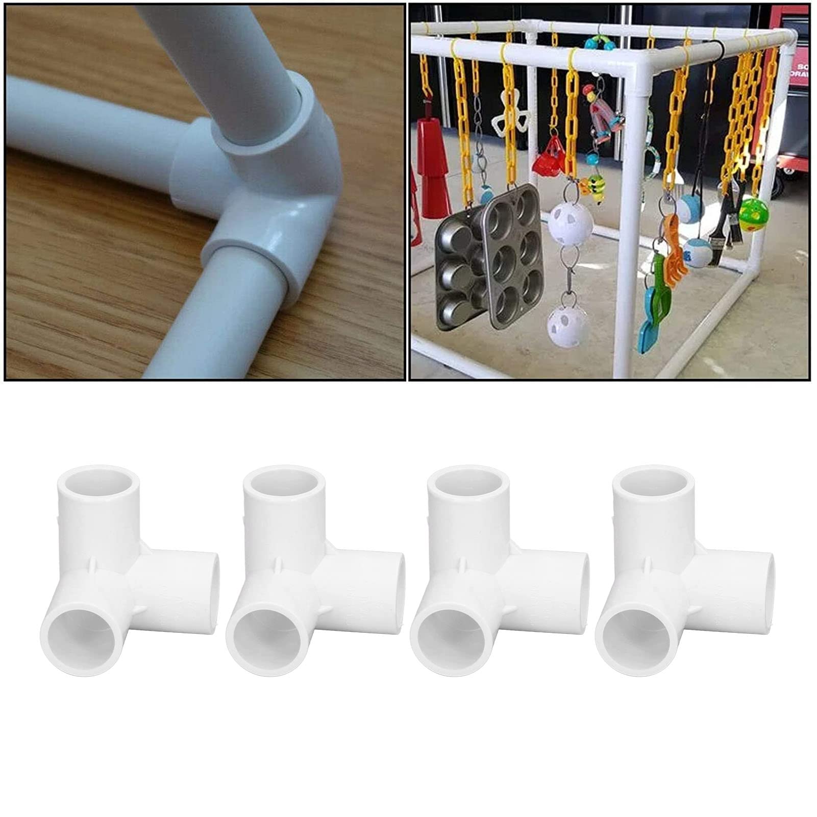 Omabeta Tools & Workshop Equipment Connecteur en T PVC 20 mm blanc lot de 10