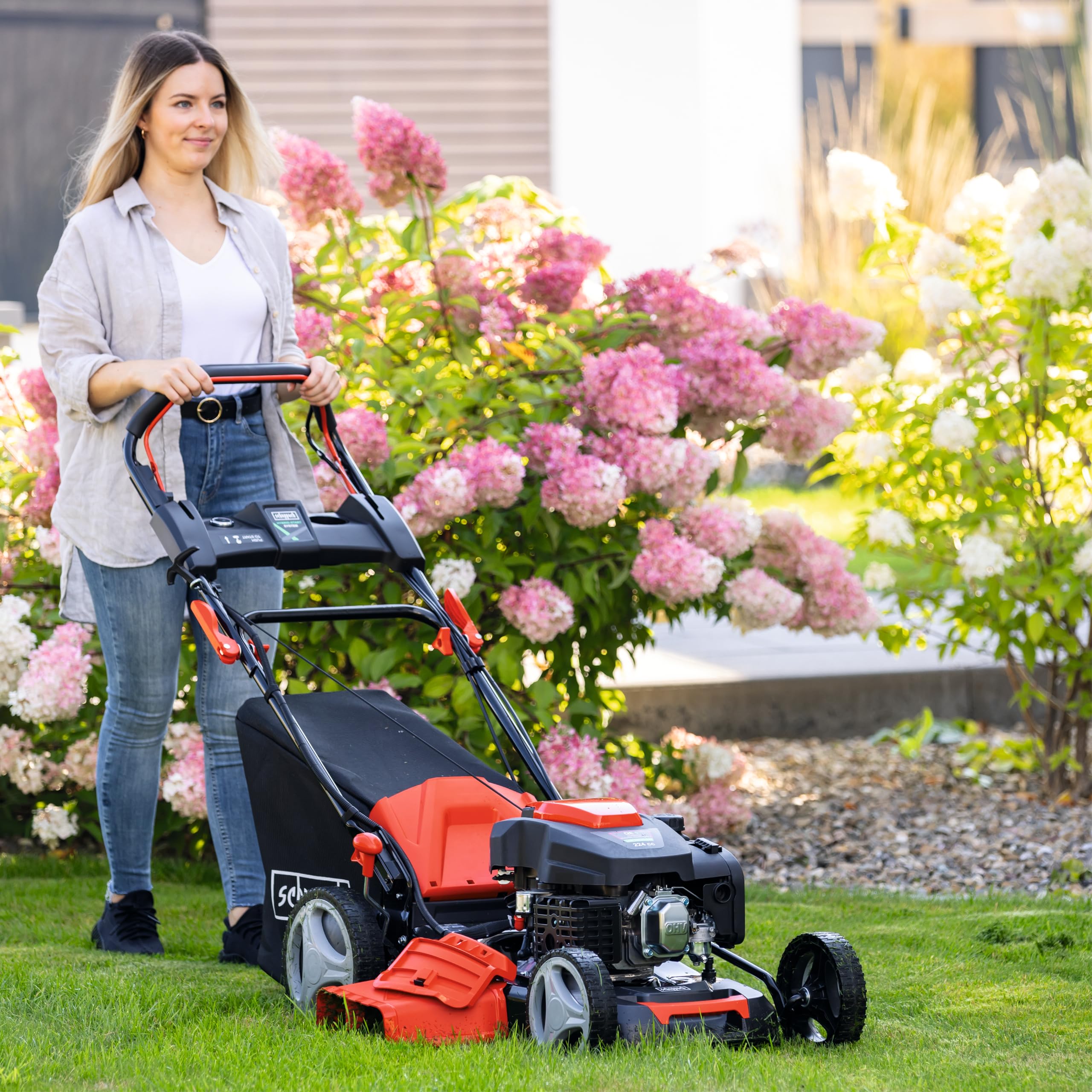 Scheppach KG Series MS225-53E tondeuse 53 cm solo, démarrage hybride