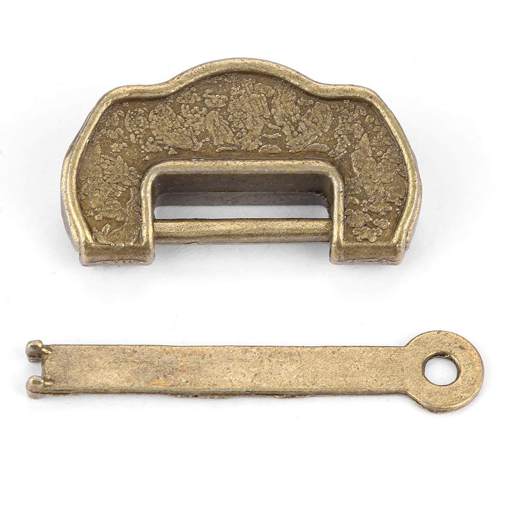 Omabeta Tools & Workshop Equipment cadenas rétro chinois petit bronze à clé