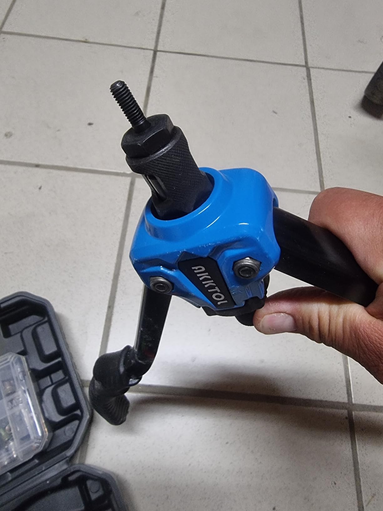 AKKTOL Rivet Nut Tools pince à insert fileté avec coffret, 7 mandrins M3-M12