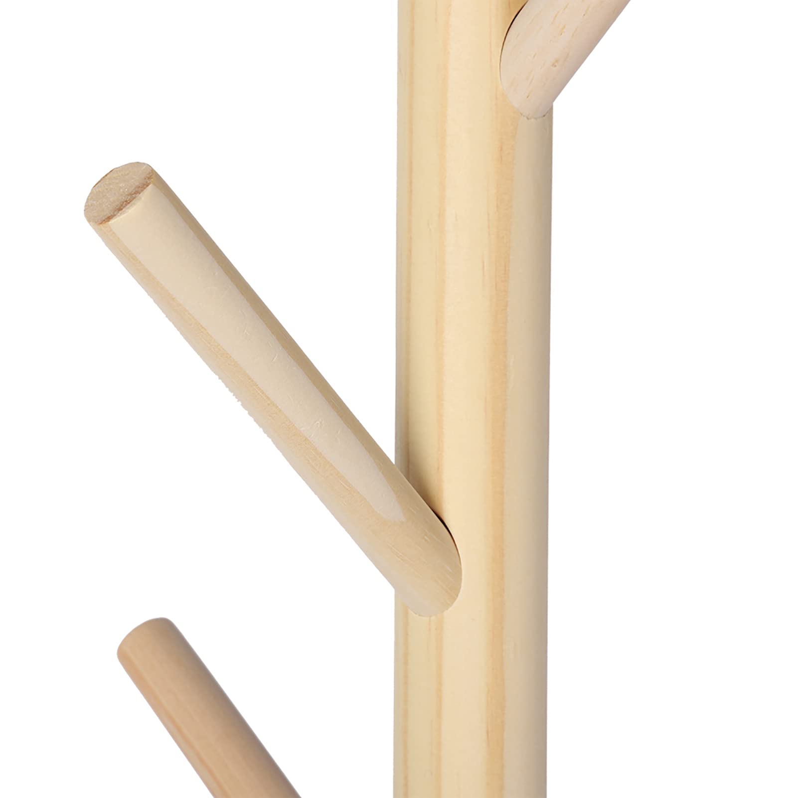 Omabeta Home Décor & Bathroom Décor porte-manteau sur pied en bois naturel 165 cm