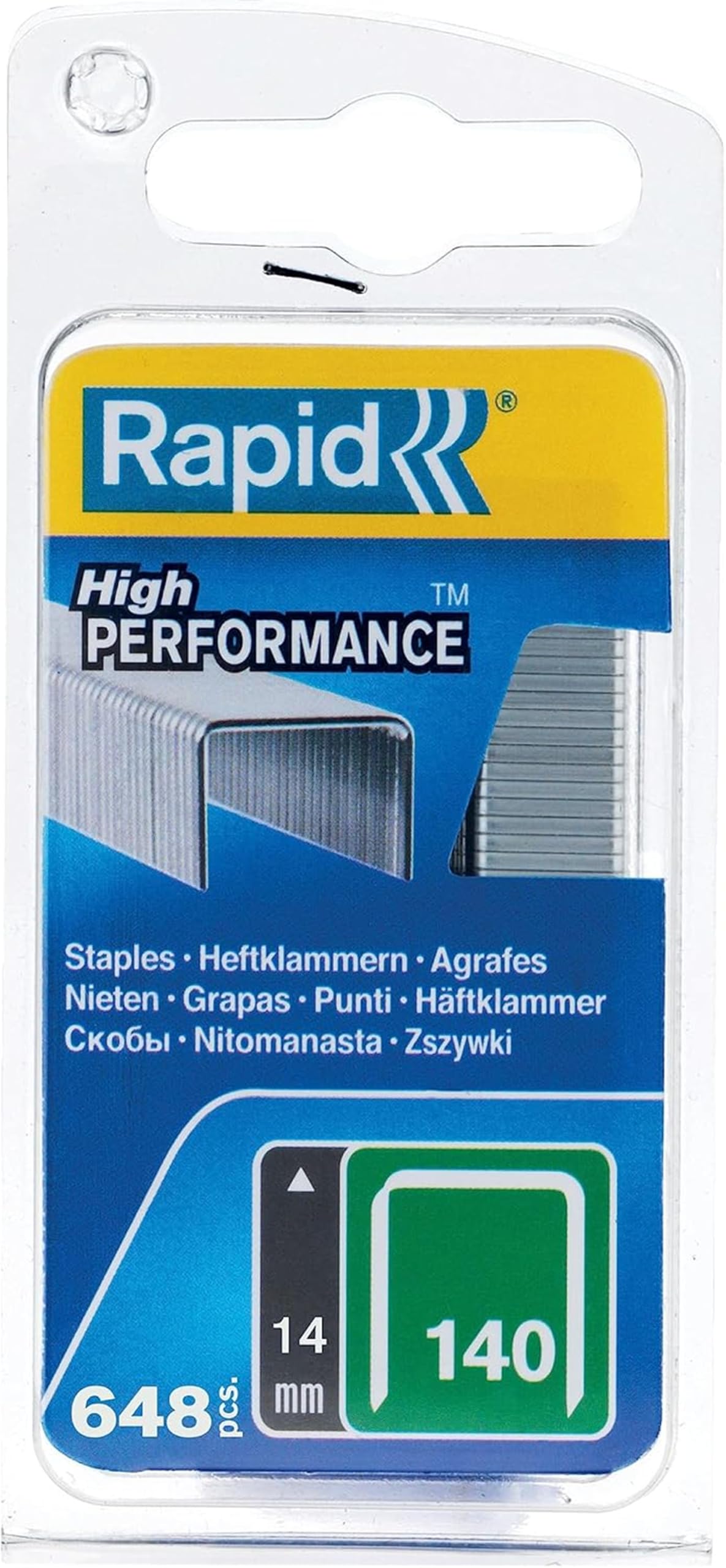 Rapid’os 16 Agrafage 140 agrafes fil plat 14 mm 648 pièces
