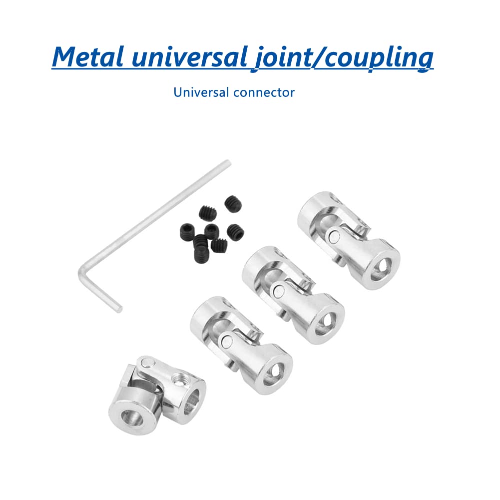 Omabeta Tools & Workshop Equipment Joints universels 5 × 5 mm 4 pièces nickelés
