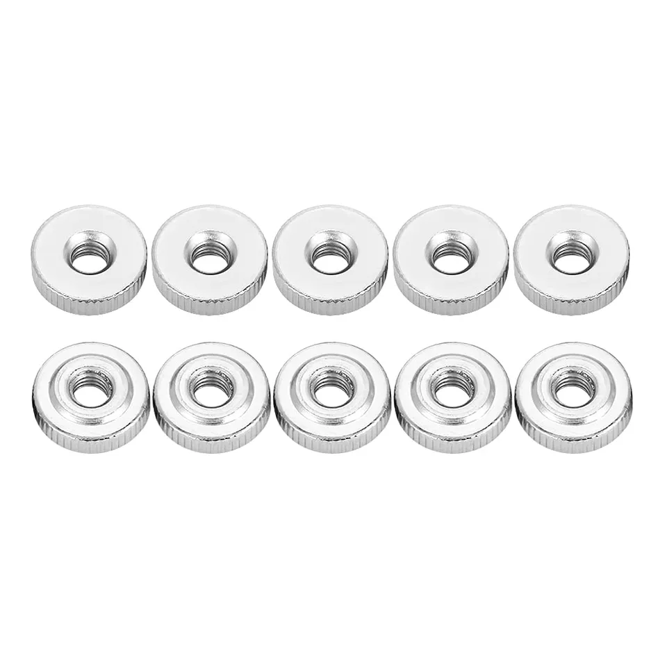 Omabeta Fasteners, Screws & Springs écrous moletés M3 10 pièces acier carbone