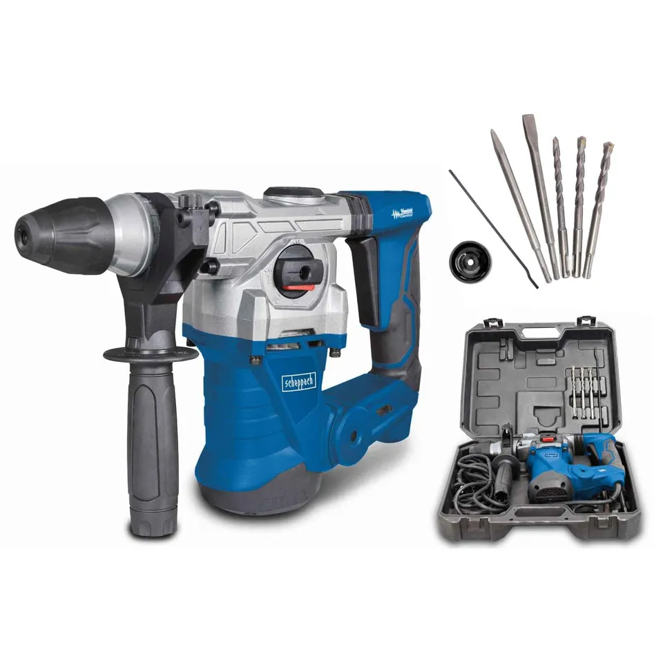 Scheppach ST Series DH1300Plus marteau perforateur SDS-Plus, set accessoires