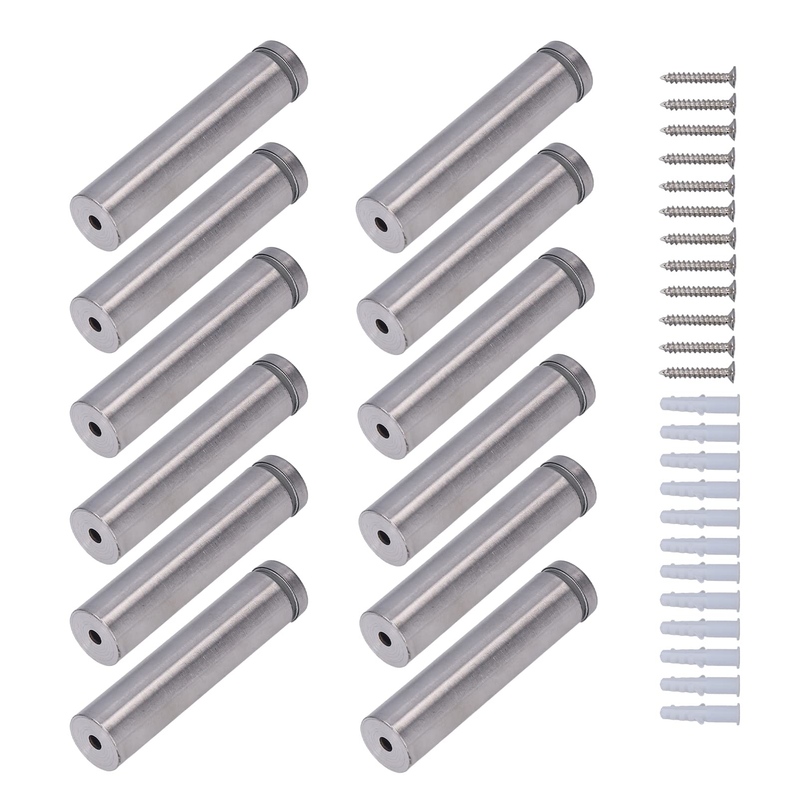 Omabeta Fasteners, Screws & Springs entretoise pour panneau 19 × 80 mm, lot de 12 en inox