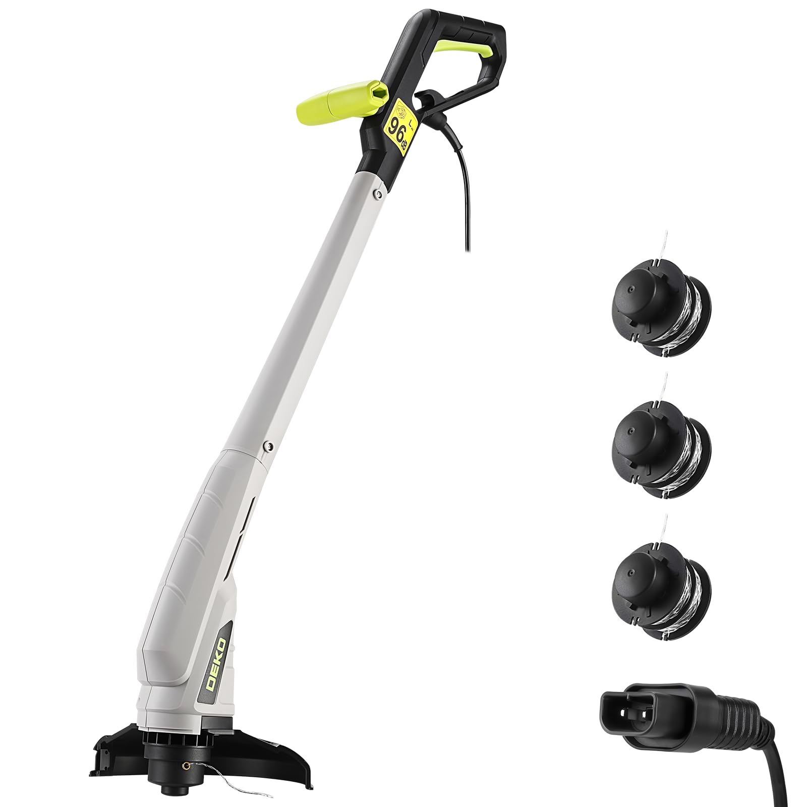 DEKOPRO GARDEN TOOLS 250 W coupe-bordure 100 cm vert double fil