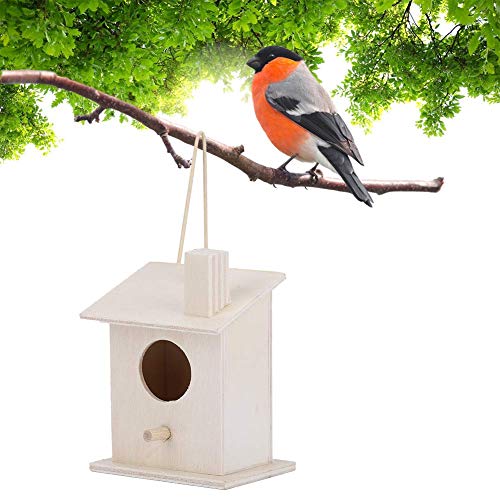 Omabeta Pet Supplies nichoir à oiseaux en bois suspendu lot de 4 pour extérieur