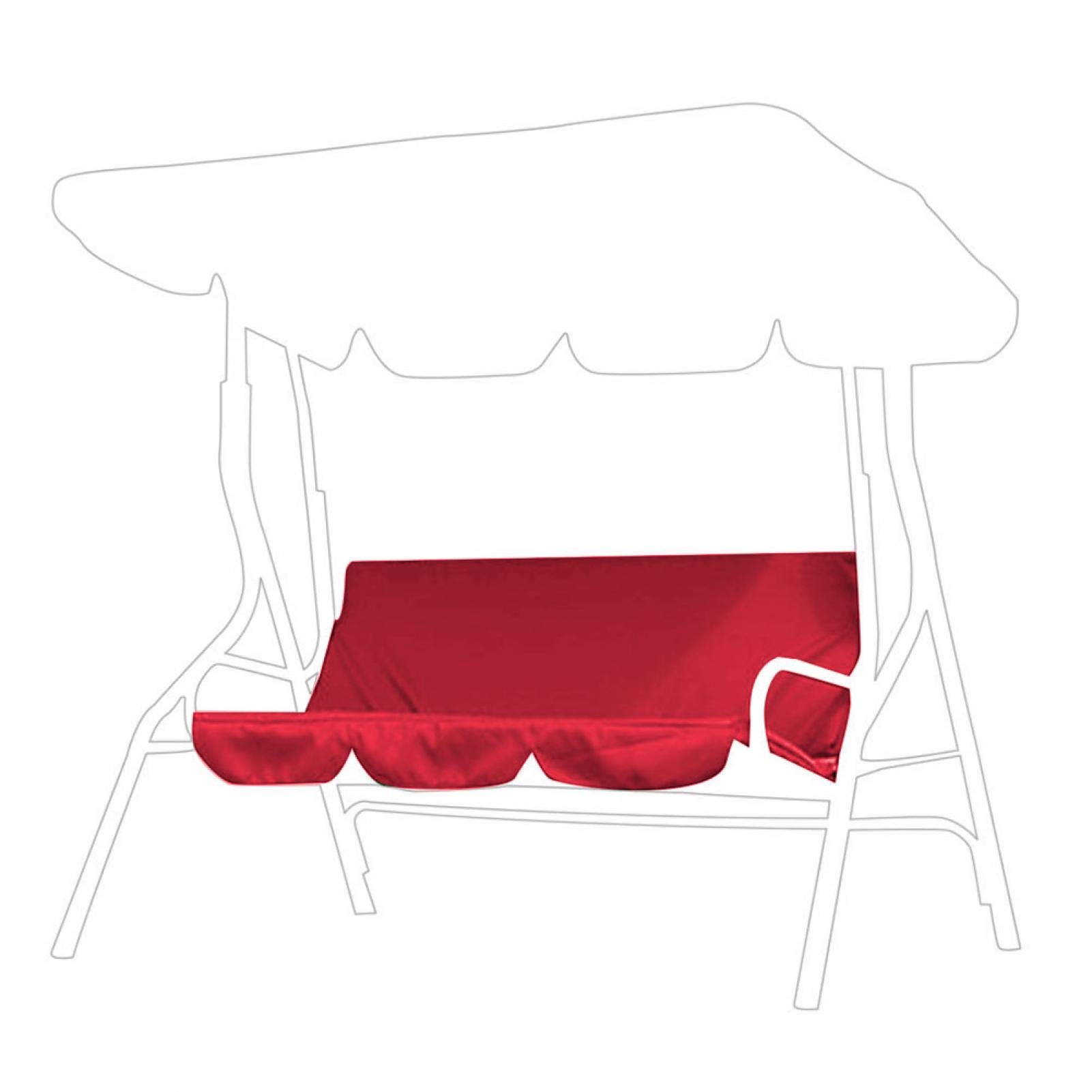 Omabeta Garden Machinery & Agricultural Equipment housse balançoire 3 places rouge, imperméable