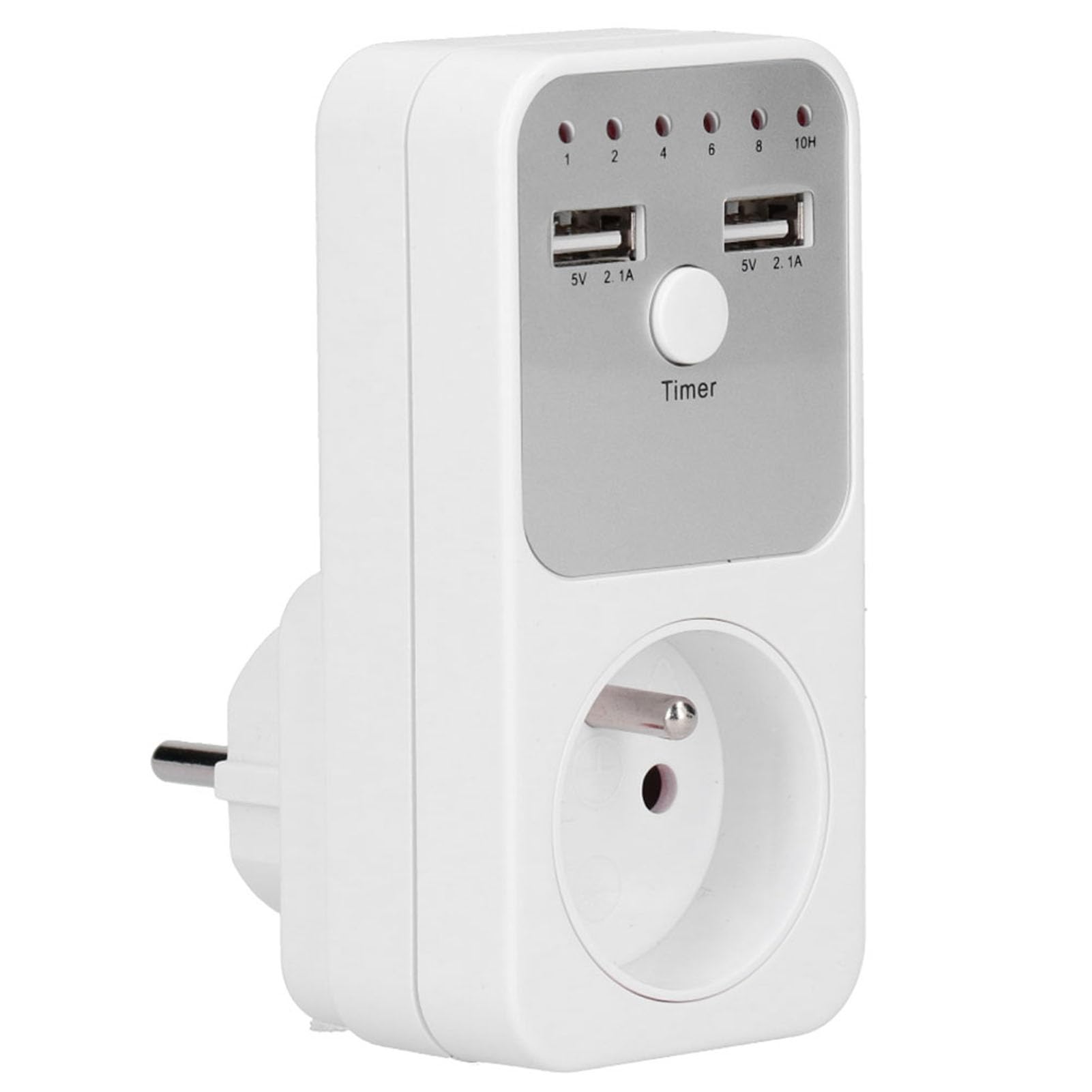 Omabeta Electrical Components & Wiring Prise minuterie USB 13 A, arrêt 1 à 10 h