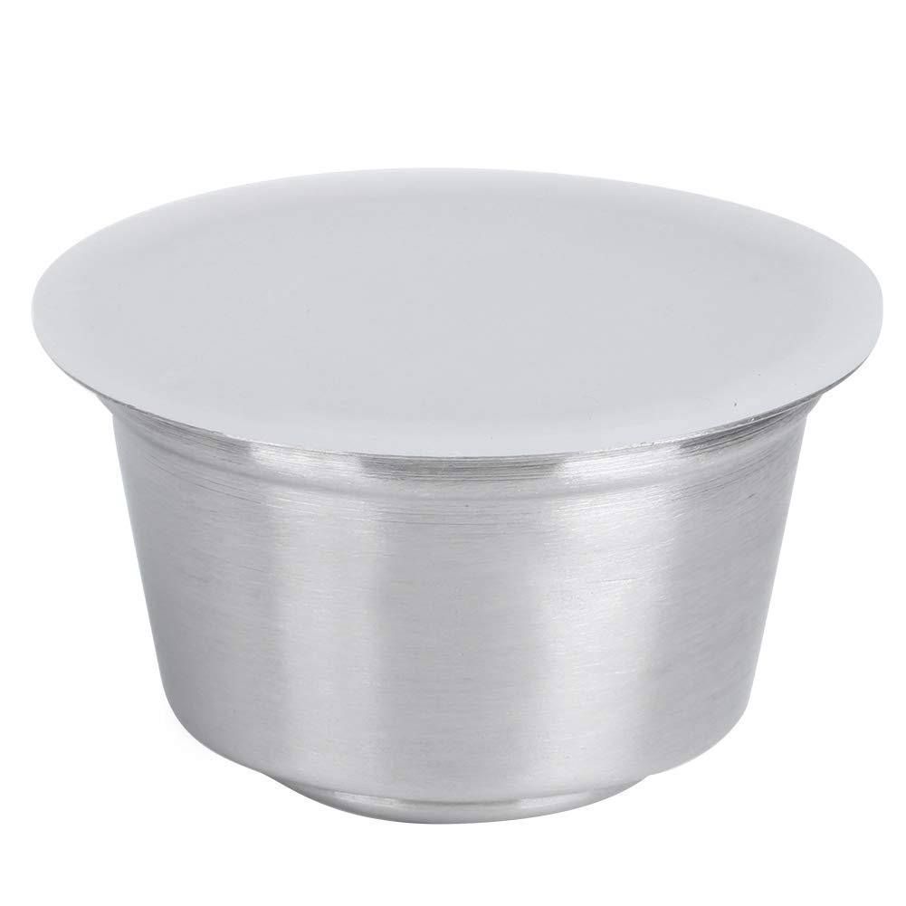 Omabeta Kitchen Appliances Capsule de café rechargeable blanche en inox