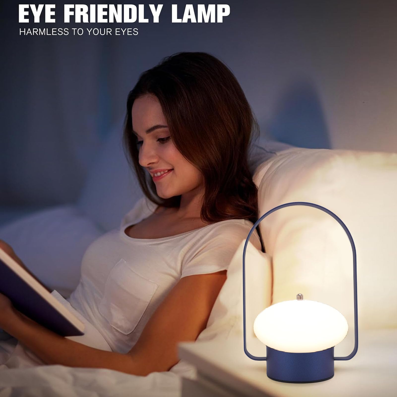 Omabeta Flashlights & Lighting lampe de table rechargeable tactile 3 couleurs 1800 mAh