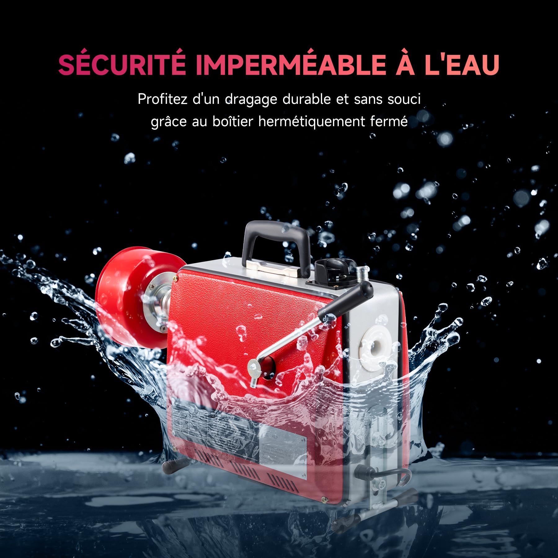 ZELCAN Pipe Cleaning Machine déboucheur électrique 20 m 400 W
