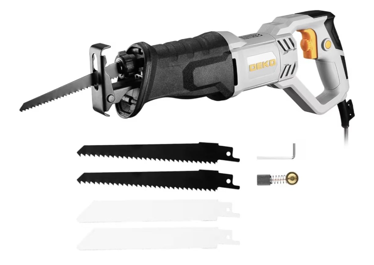 DEKOPRO POWER TOOLS DKPRPS0001 scie sabre, 710 W, 4 lames, vitesse variable