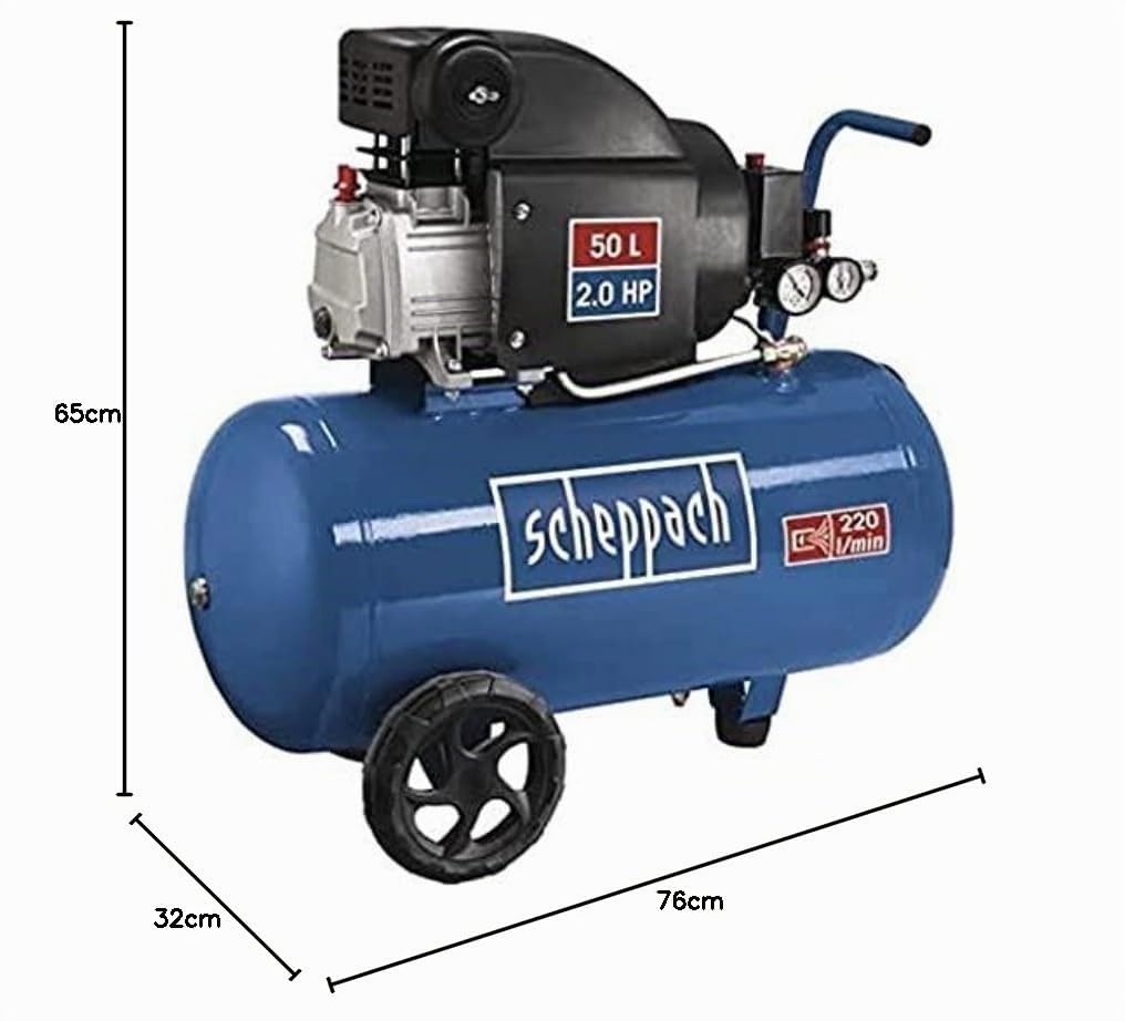 Scheppach HC Series HC54 compresseur à air 50 L, 8 bar