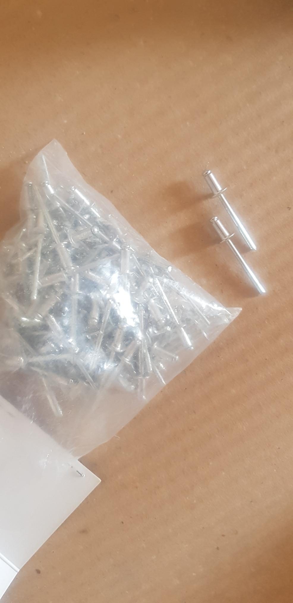 Rapid’os 16 Rivetage rivets standard Ø4 × 12 mm aluminium 100 pièces