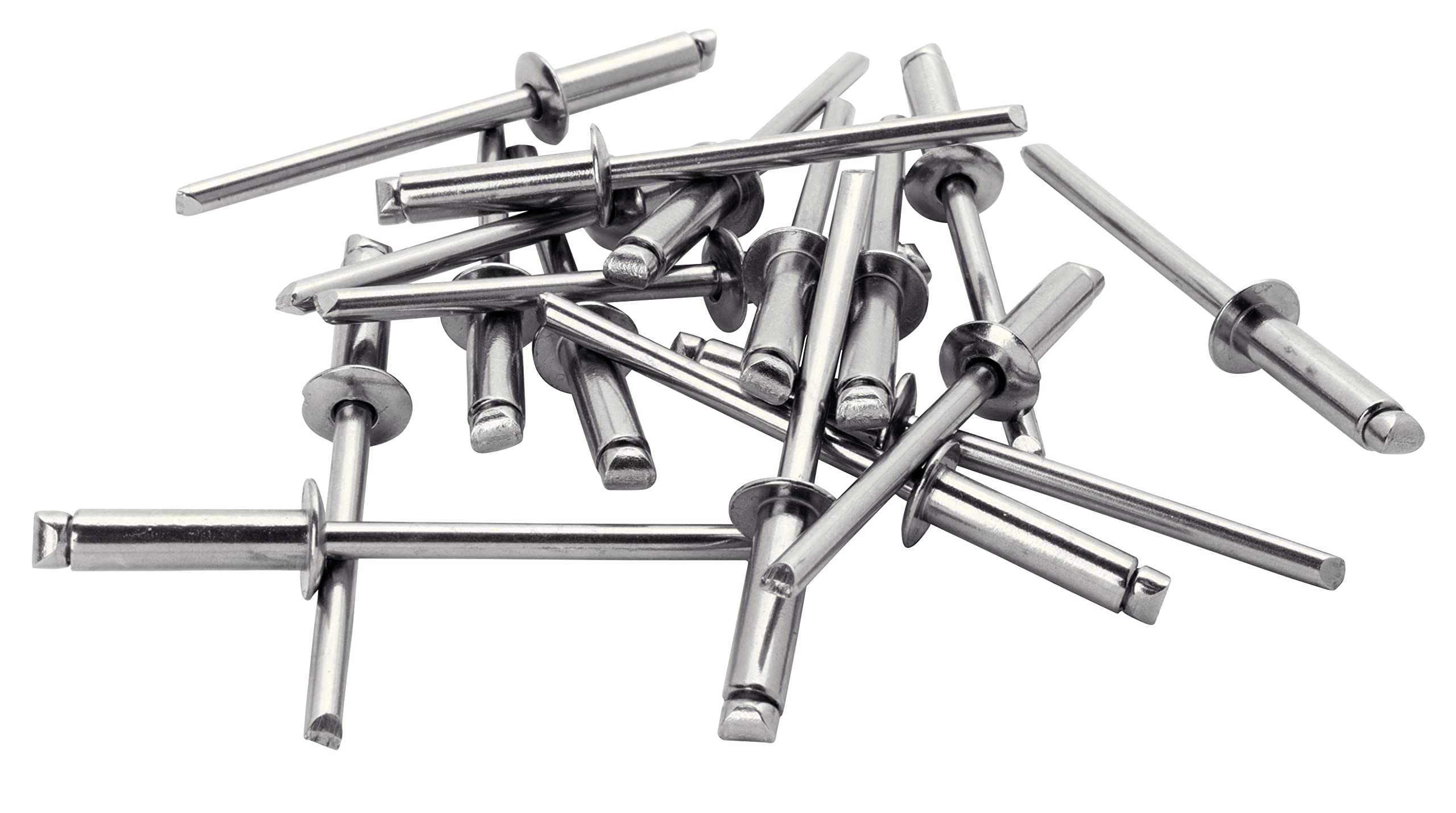 Rapid’os 16 Rivetage Rivets acier inoxydable Ø4,8 x 10 mm, 50 pièces avec foret