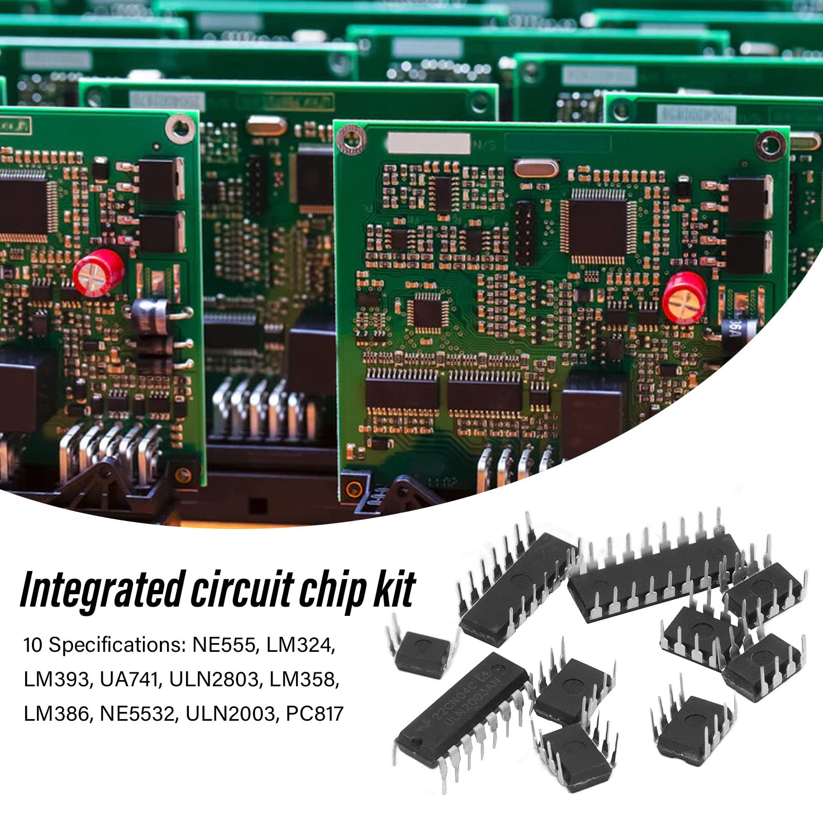 Omabeta Puces IC 85 Pcs 10 Spécifications Kit circuits intégrés