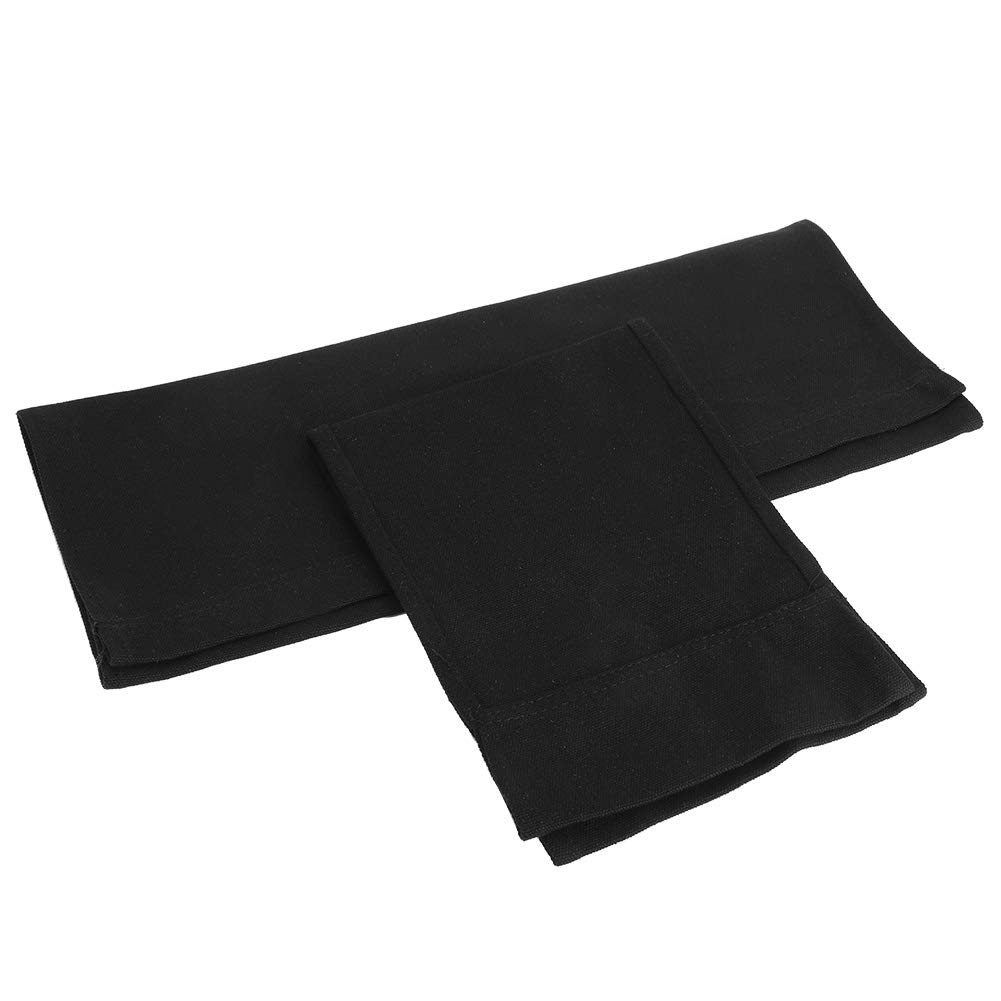 Omabeta Home Décor & Bathroom Décor toile chaise de réalisateur noire 1 ensemble