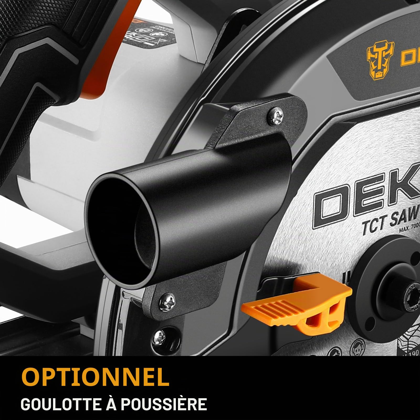DEKOPRO POWER TOOLS scie circulaire 1400 W 190 mm filaire avec laser