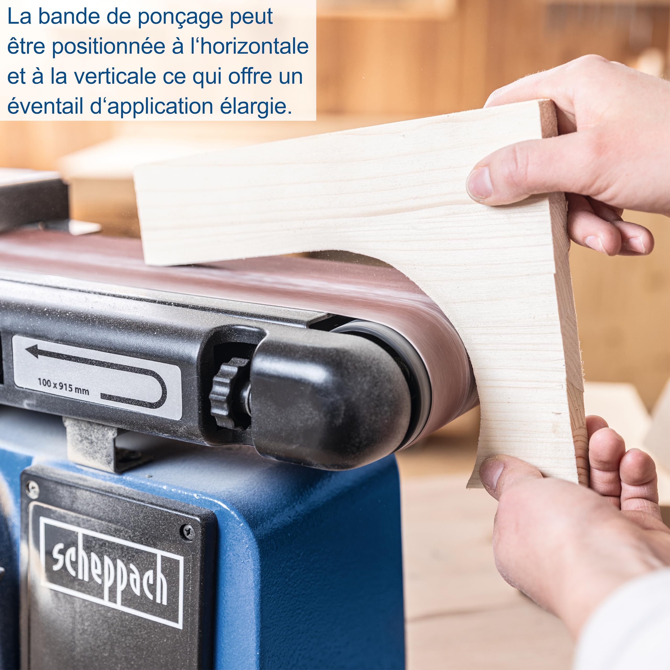 Scheppach BS Series BTS800 ponceuse à bande et à disque 370 W