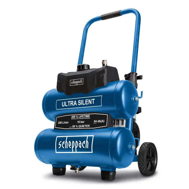 Scheppach HC Series HC20Si compresseur 20 L silencieux sans huile