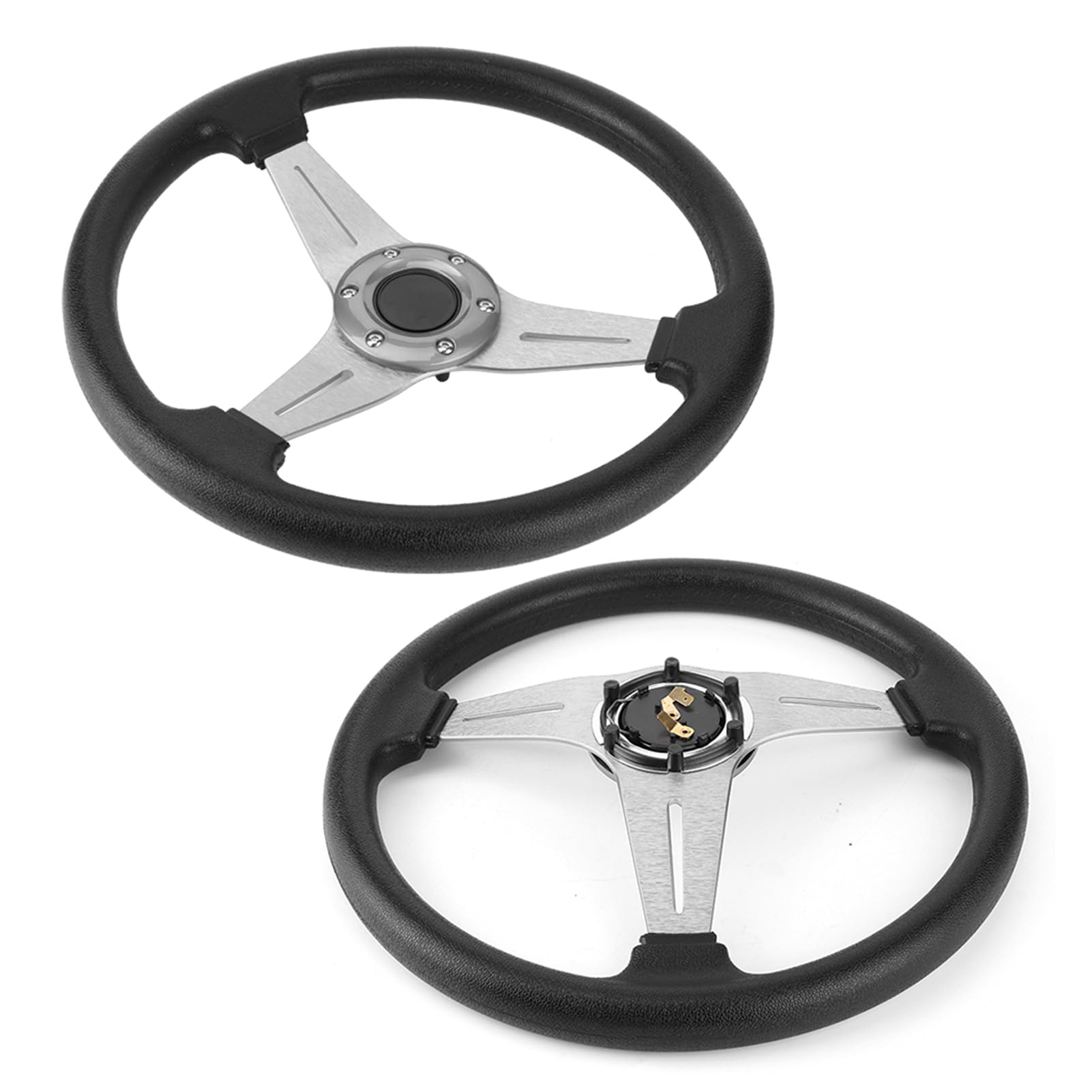 Omabeta Toys & Games volant de course 14 pouces, argent, alliage et PU