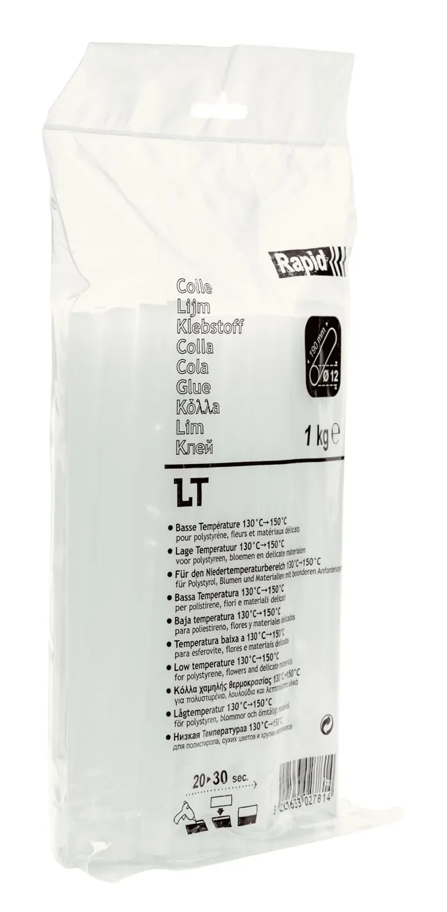 Rapid’os 16 Collage bâtons de colle basse température 1 kg transparents