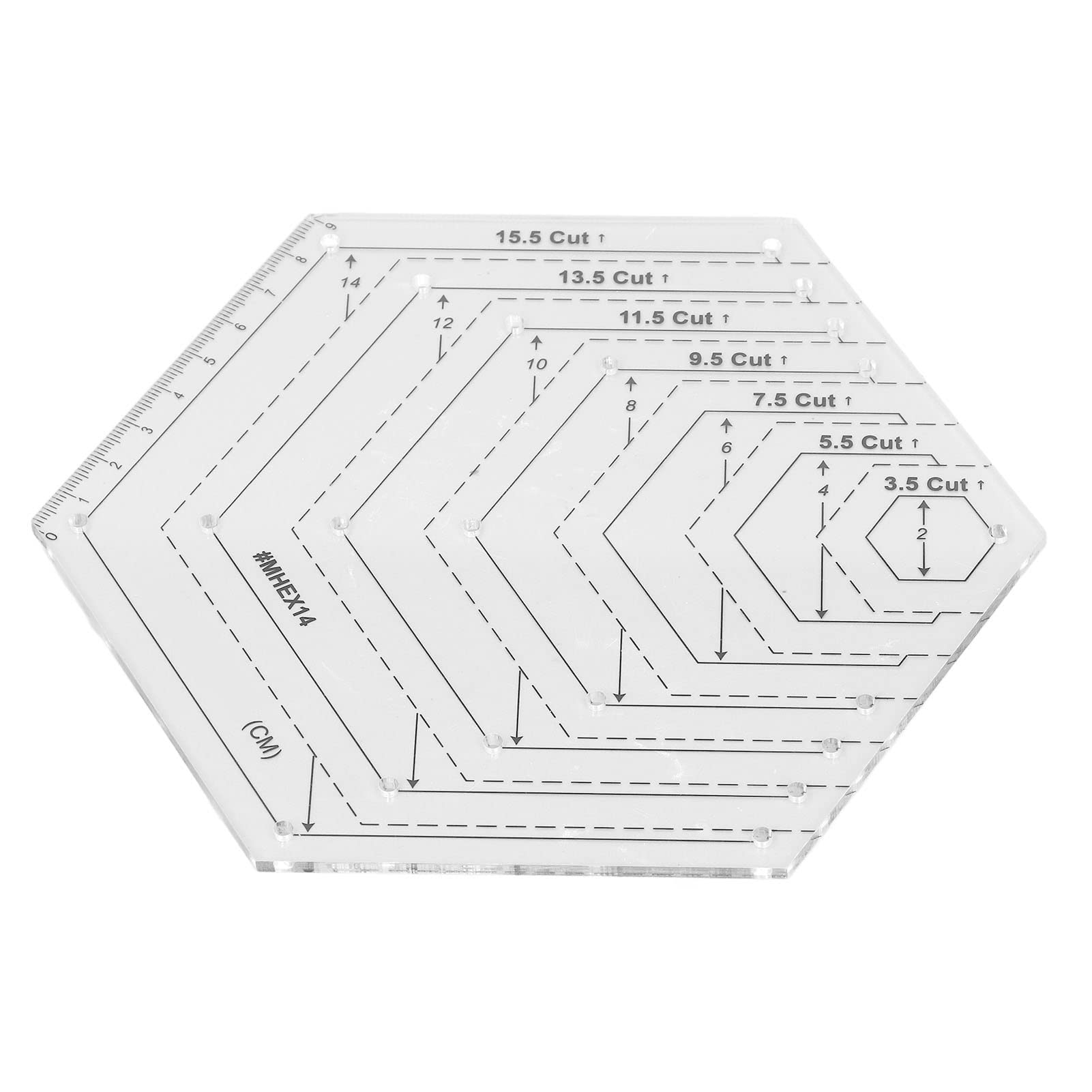 Omabeta Toys & Games Modèle de Coupe Tournére règle acrylique transparente