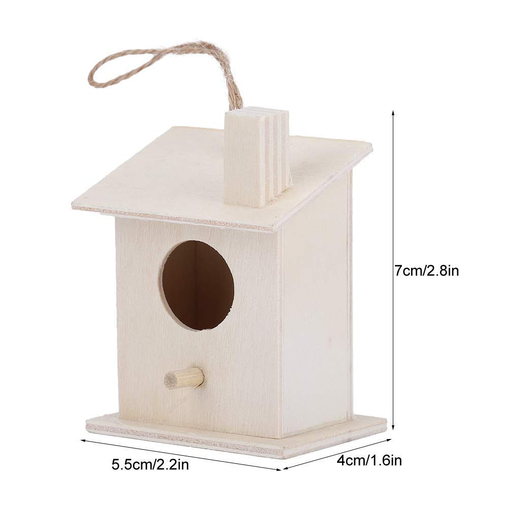 Omabeta Pet Supplies nichoir à oiseaux en bois suspendu lot de 4 pour extérieur