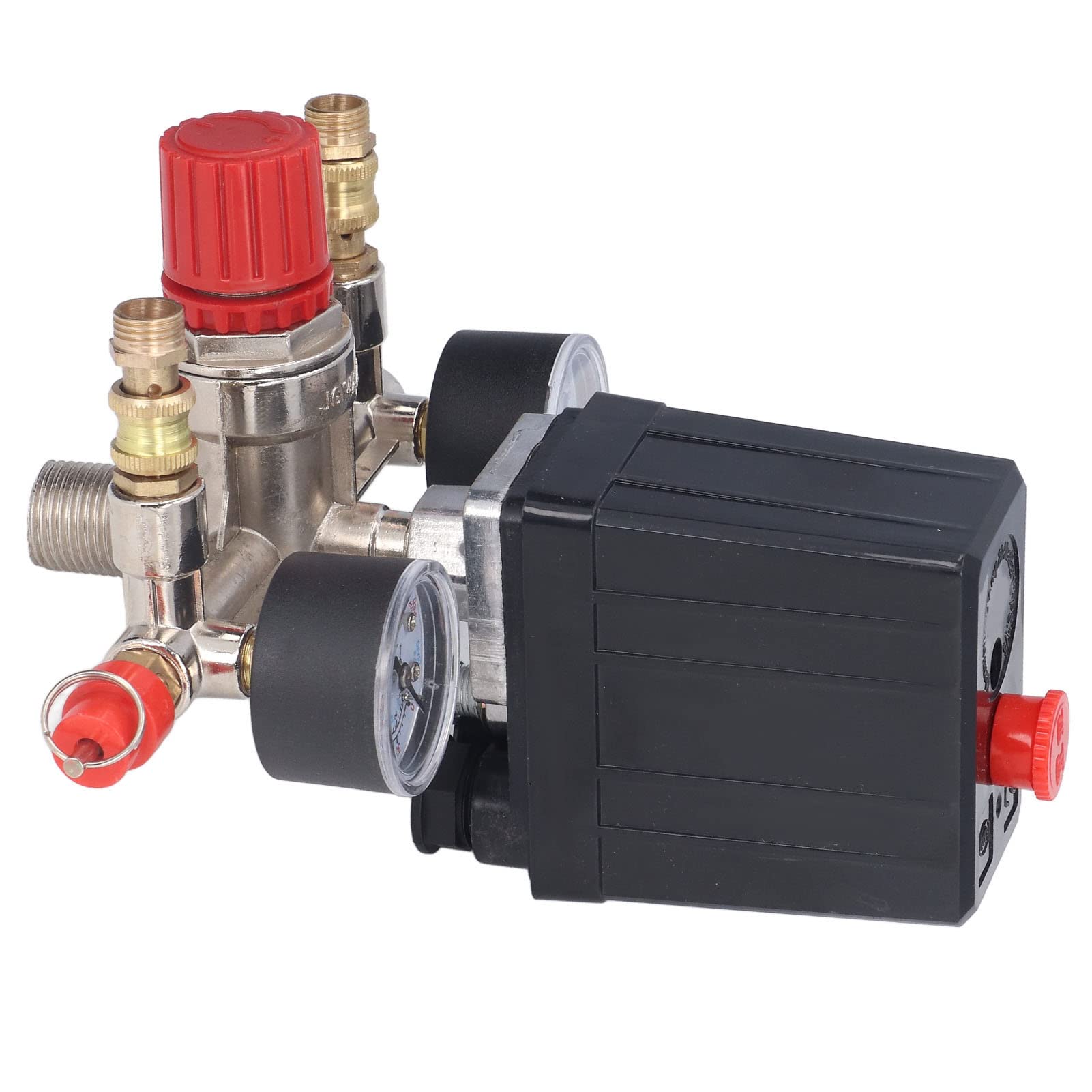 Omabeta Tools & Workshop Equipment Pressostat de compresseur 90–120 PSI avec 2 manomètres